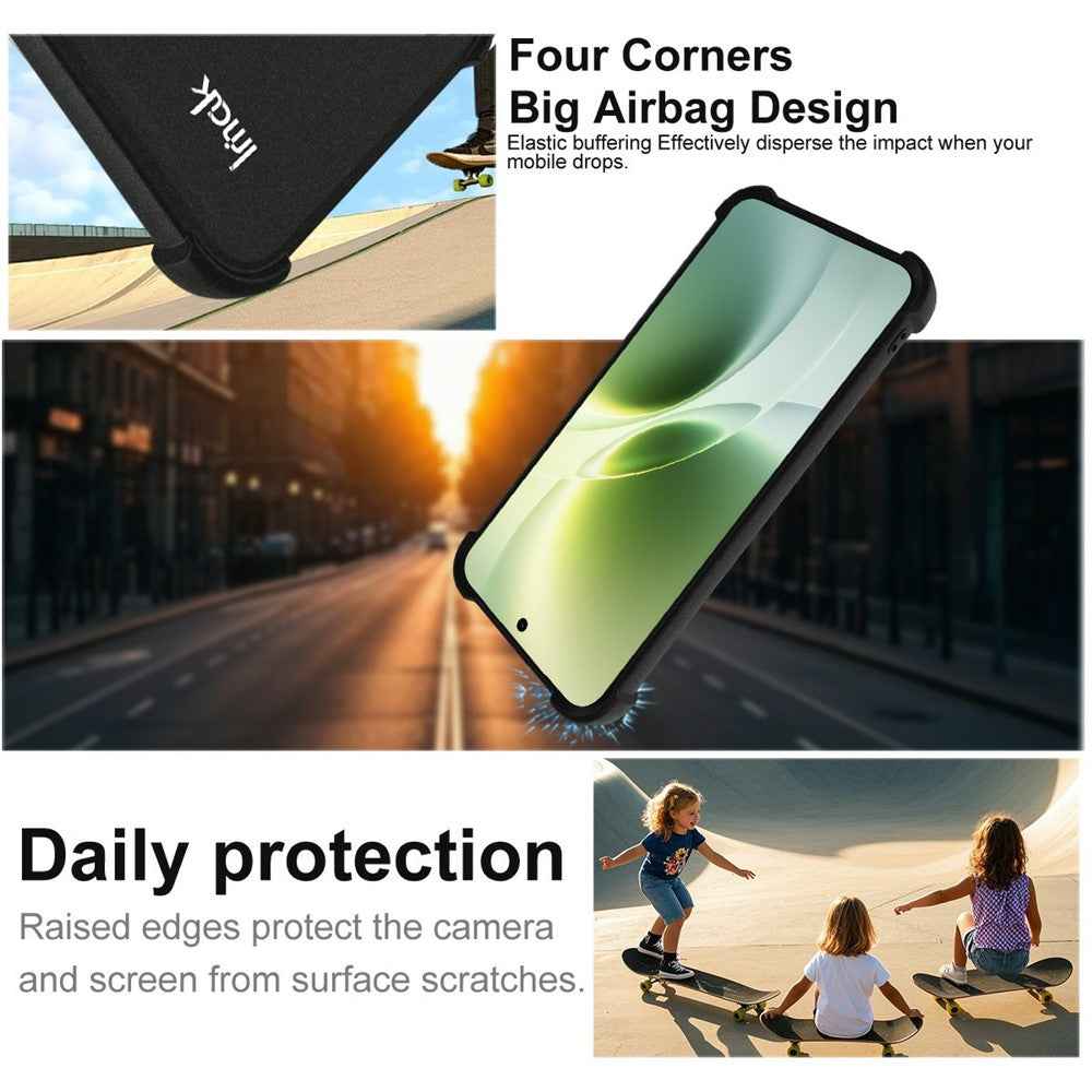 IMAK For vivo X300s 5G Case TPU Phone Cover Airbag Shockproof Protection - Matte Black