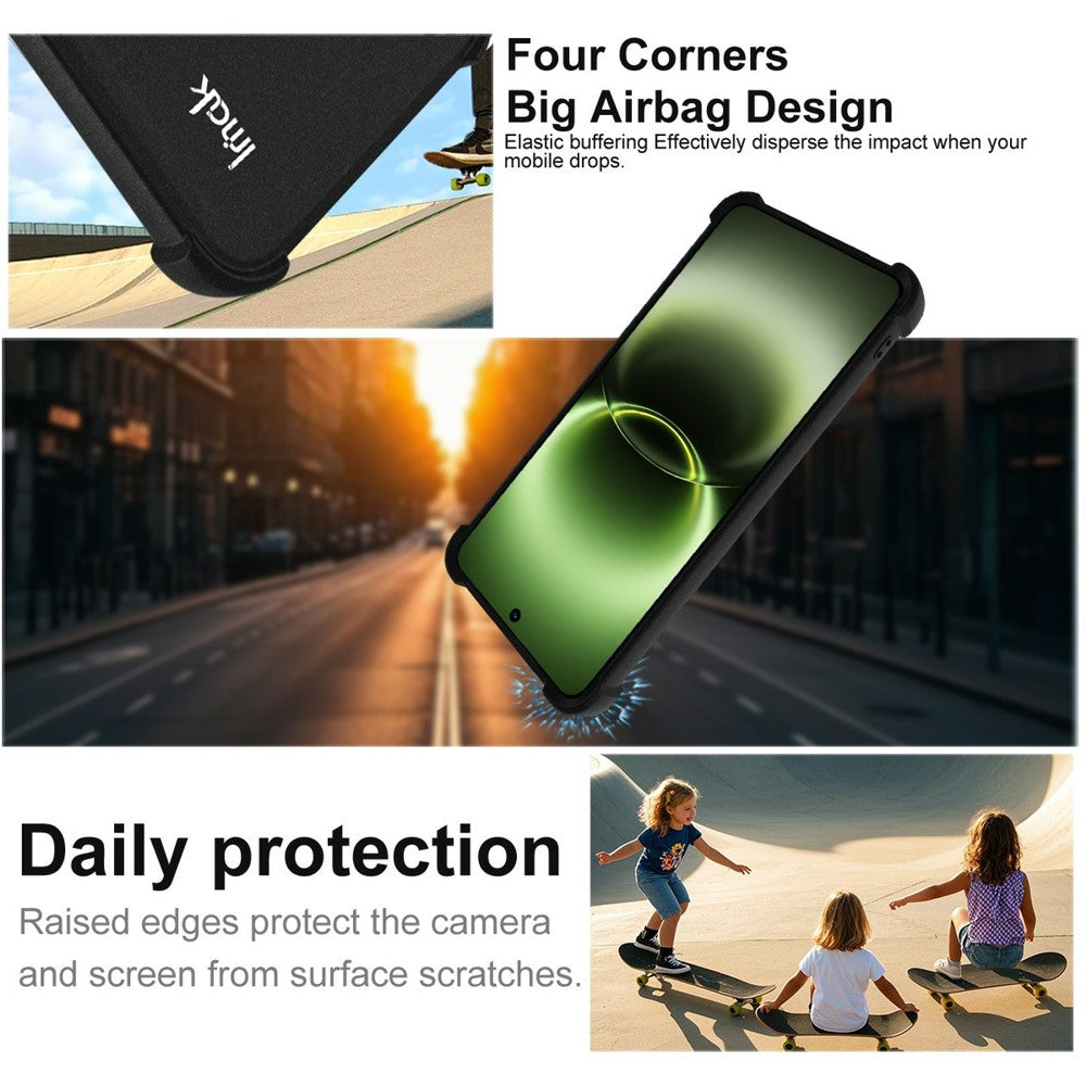 IMAK For vivo X300 Ultra 5G Case TPU Phone Cover Airbag Shockproof Protection - Matte Black