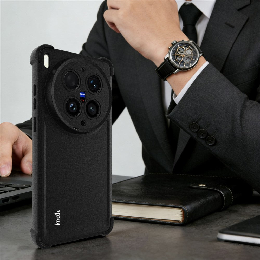 IMAK For vivo X300 Ultra 5G Case TPU Phone Cover Airbag Shockproof Protection - Matte Black