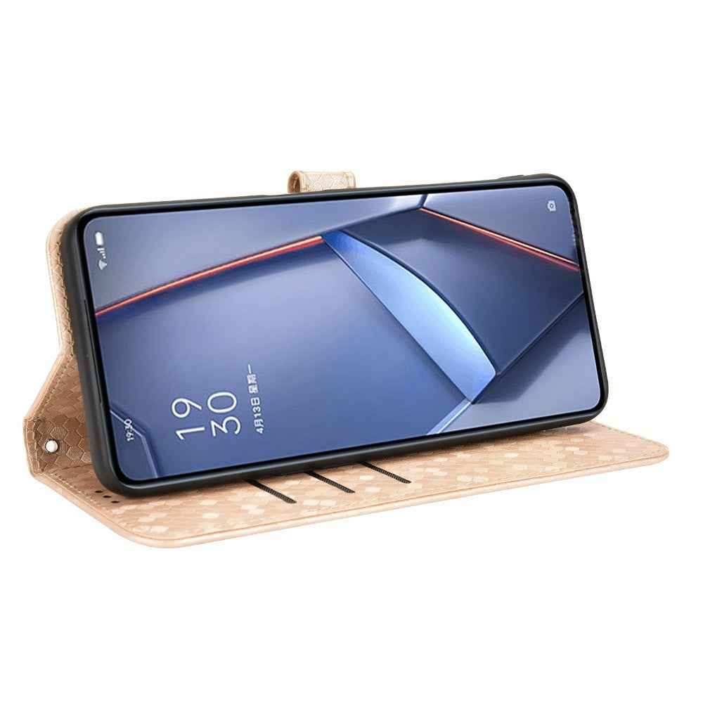 For vivo X300 FE 5G Wallet Case Dot Pattern Imprint PU Leather Phone Cover with Wrist Strap - Rose Gold