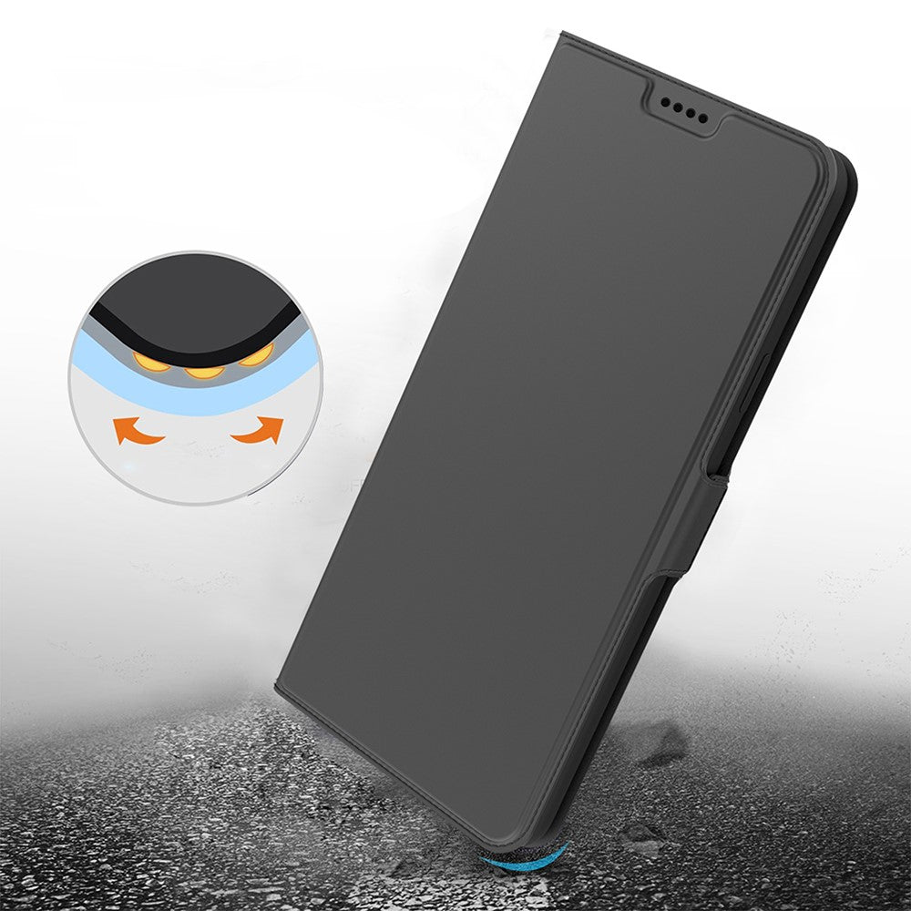 For vivo X300 Ultra 5G Case Shockproof TPU Inner Shell Leather Phone Cover Card Slot - Black