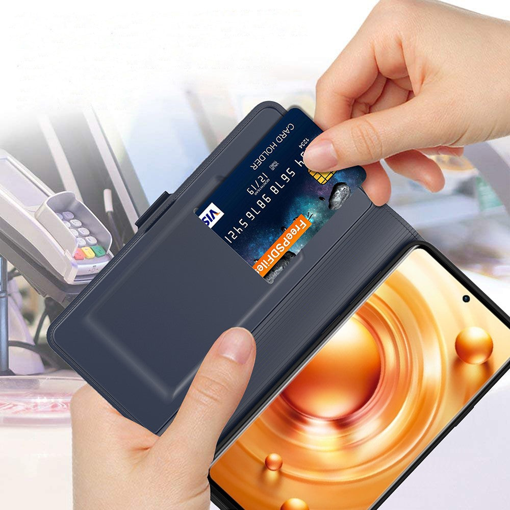 For vivo X300 Ultra 5G Case Shockproof TPU Inner Shell Leather Phone Cover Card Slot - Blue