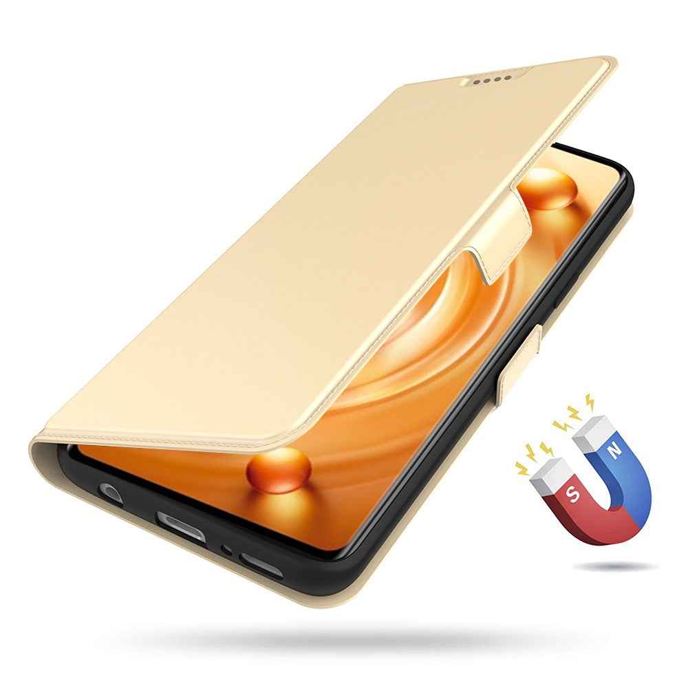 For vivo X300 Ultra 5G Case Shockproof TPU Inner Shell Leather Phone Cover Card Slot - Gold