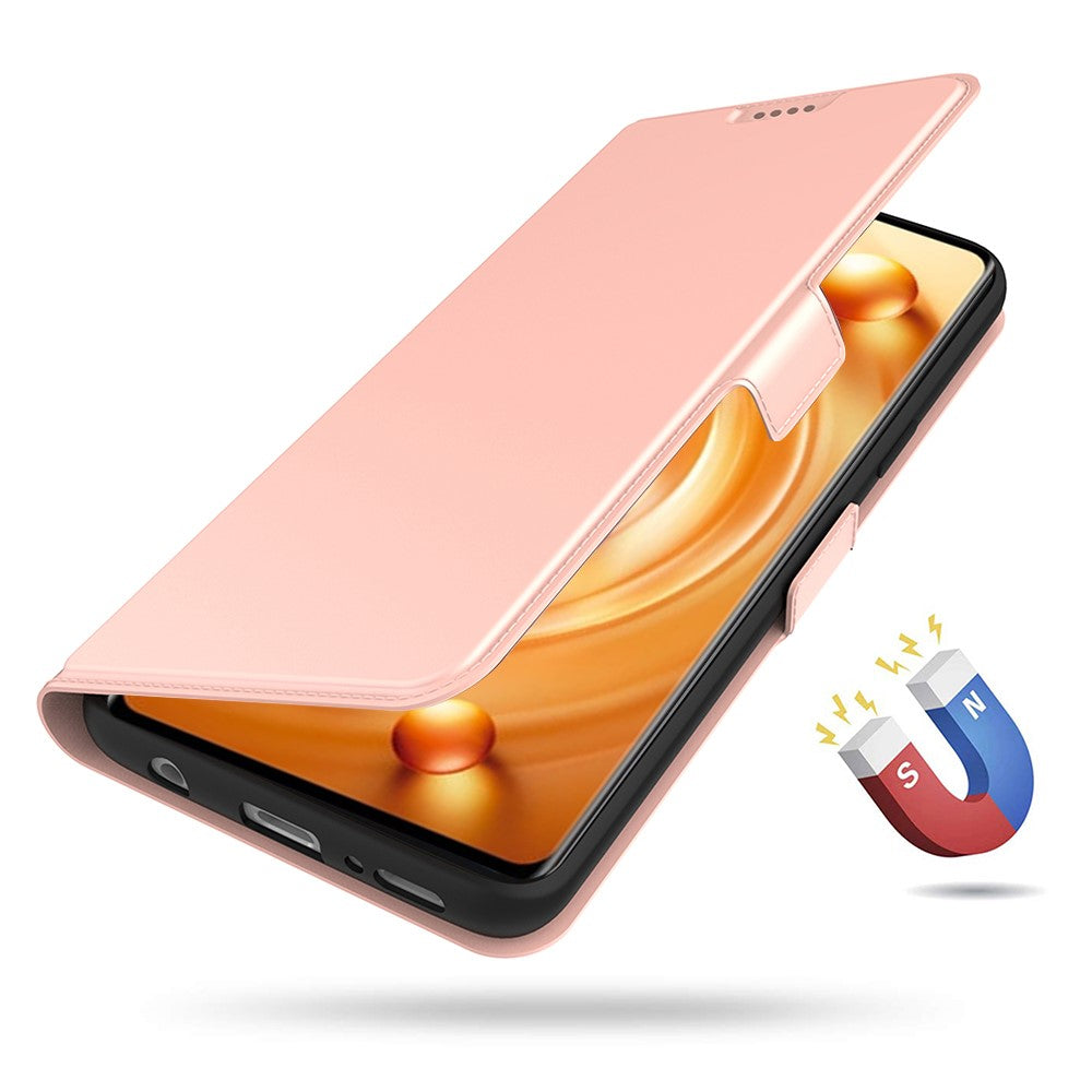For vivo X300 Ultra 5G Case Shockproof TPU Inner Shell Leather Phone Cover Card Slot - Rose Gold
