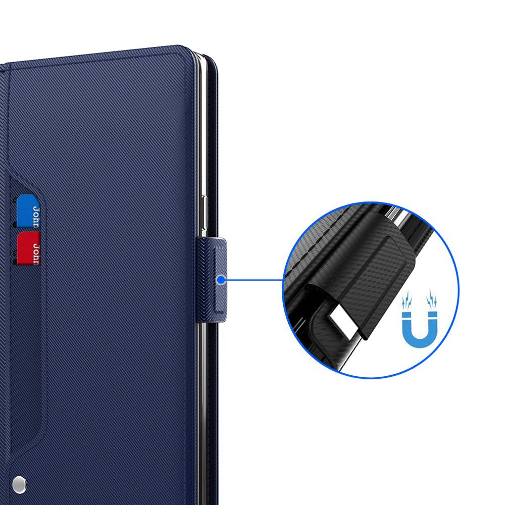 For vivo X300 Ultra 5G Case PU+TPU Magnetic Flip Phone Cover with Stand - Blue