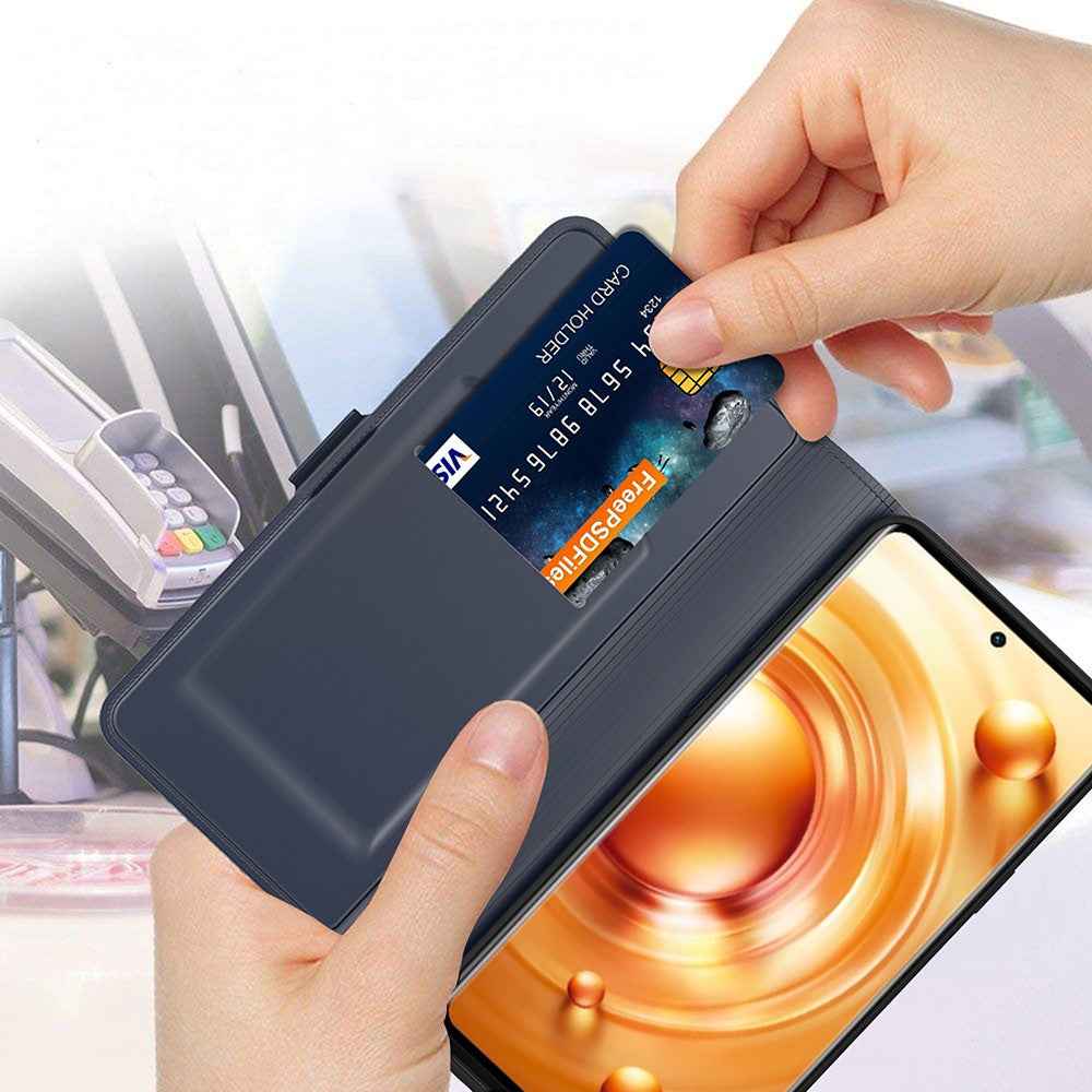 For vivo X300s 5G Case Shockproof TPU Inner Shell Leather Phone Cover Card Slot - Blue