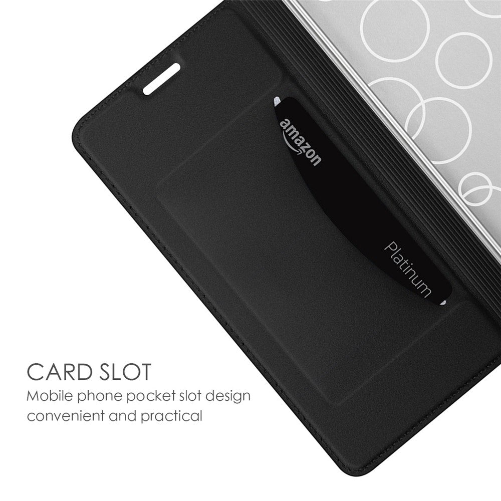 For vivo X300s 5G Case PU Leather Phone Cover with Card Holder Stand - Black