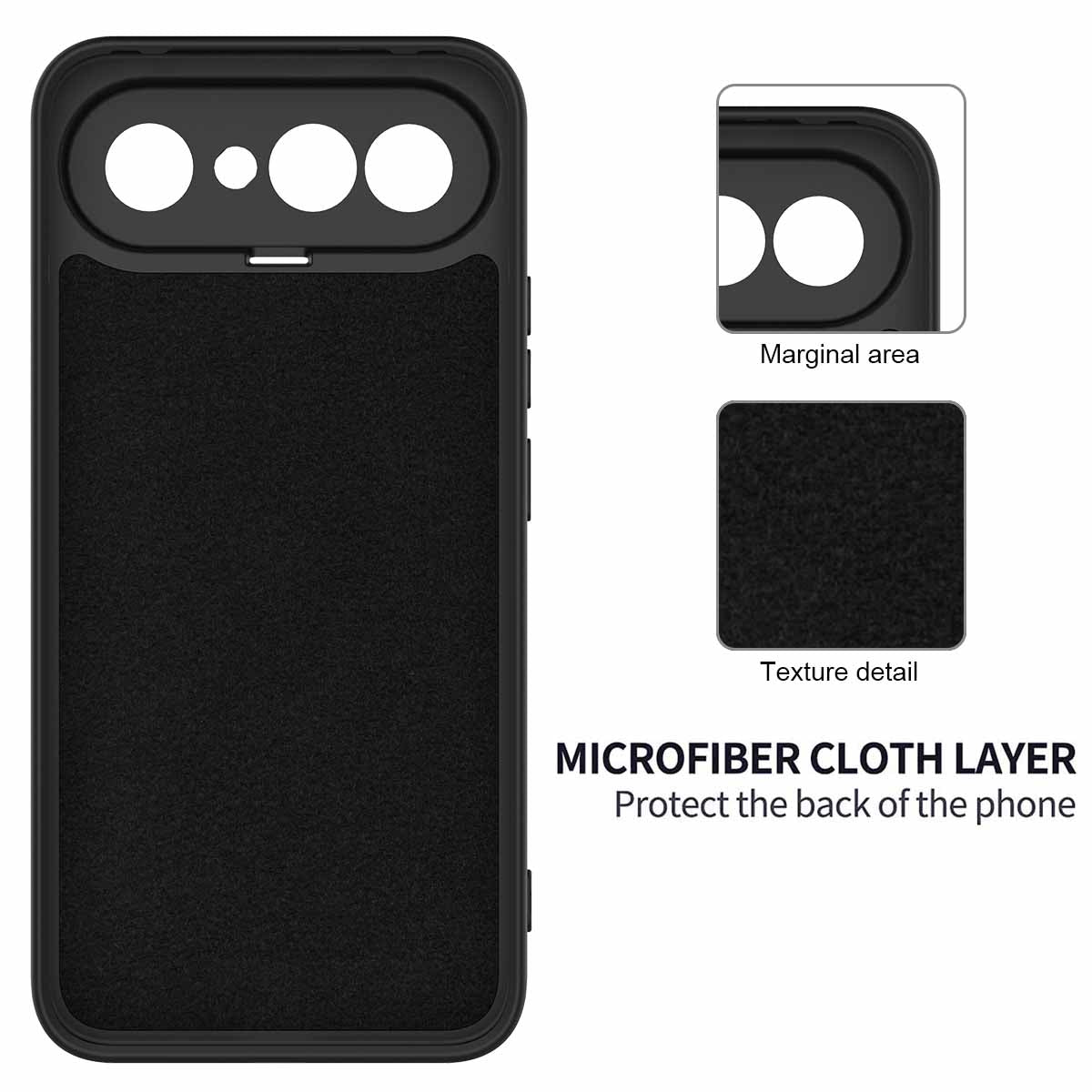 For vivo X300 FE 5G Liquid Silicone Case Phone Back Cover with Hand Strap - Black