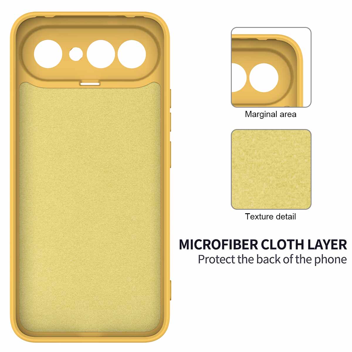 For vivo X300 FE 5G Liquid Silicone Case Phone Back Cover with Hand Strap - Yellow