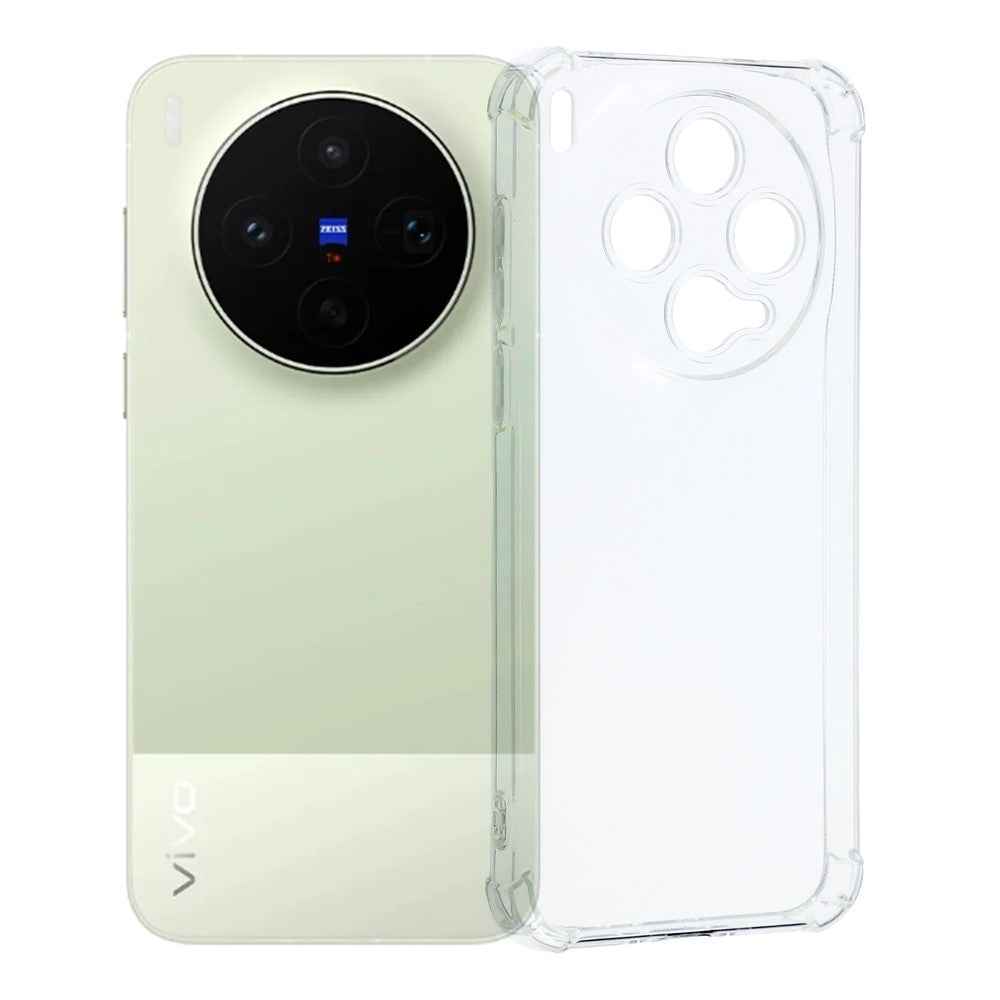 For vivo X300s 5G TPU Case Reinforced Corners Drop-proof Phone Cover - Transparent