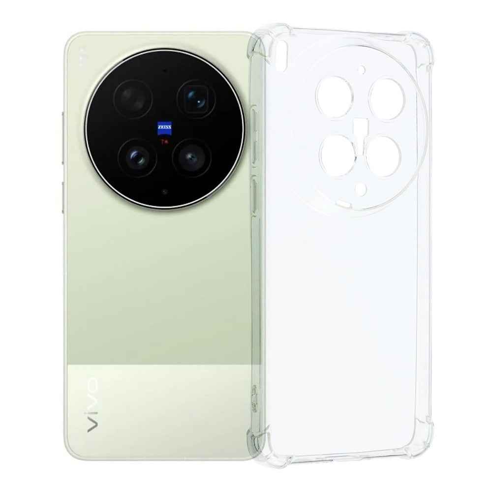 For vivo X300 Ultra 5G TPU Case Reinforced Corners Drop-proof Phone Cover - Transparent