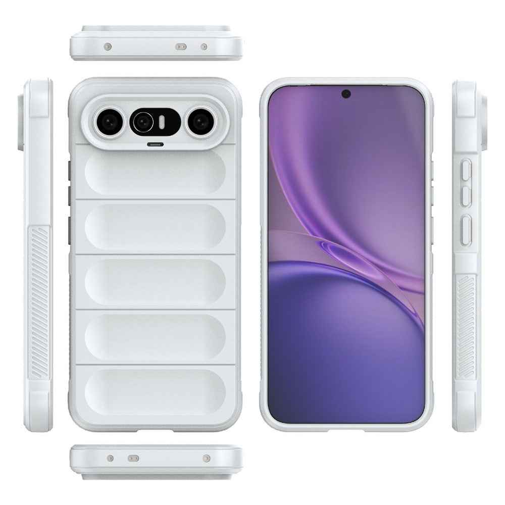 For vivo X300 FE 5G Phone Case Anti-Drop Soft TPU Rugged Back Cover - White