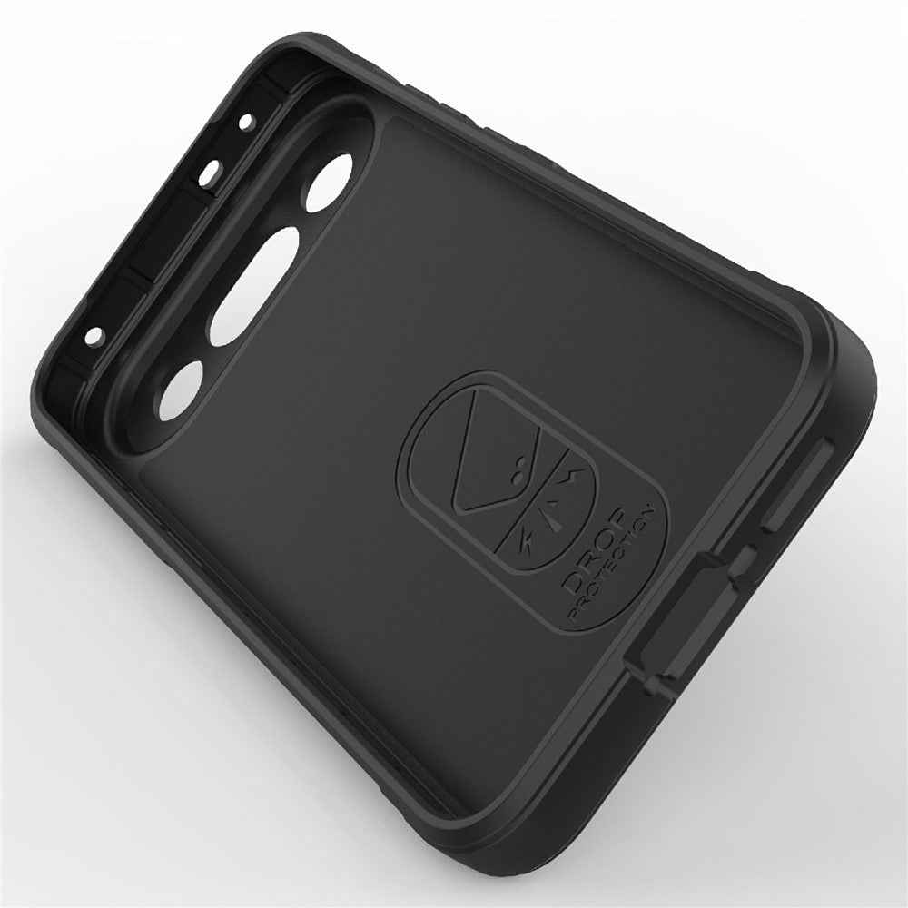 For vivo X300 FE 5G Phone Case Anti-Drop Soft TPU Rugged Back Cover - Black