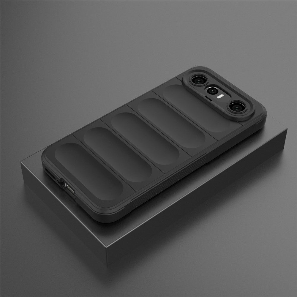 For vivo X300 FE 5G Phone Case Anti-Drop Soft TPU Rugged Back Cover - Black