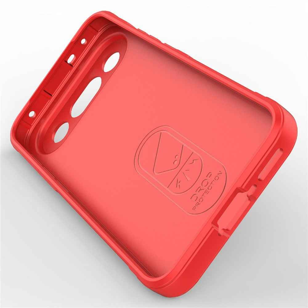 For vivo X300 FE 5G Phone Case Anti-Drop Soft TPU Rugged Back Cover - Red