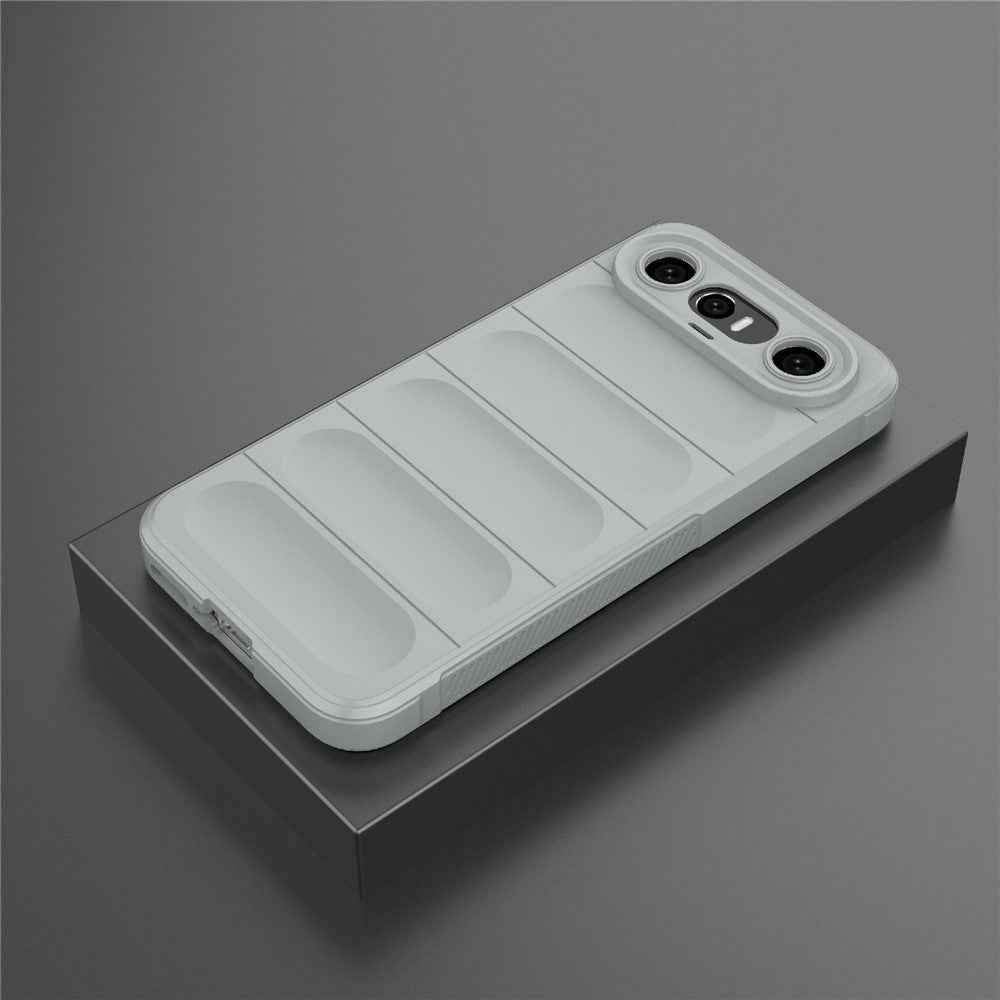 For vivo X300 FE 5G Phone Case Anti-Drop Soft TPU Rugged Back Cover - Light Grey