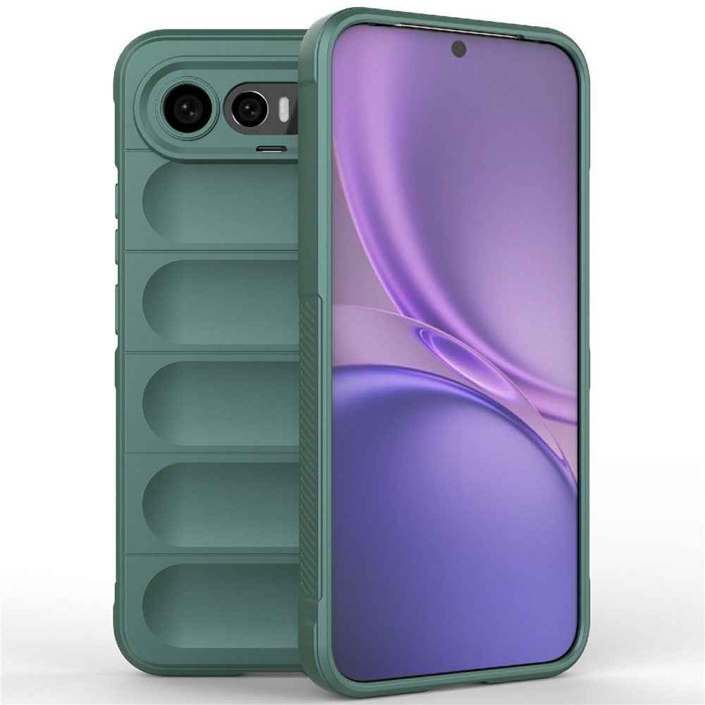 For vivo X300 FE 5G Phone Case Anti-Drop Soft TPU Rugged Back Cover - Green