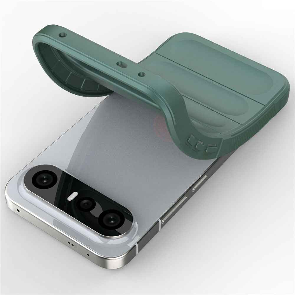 For vivo X300 FE 5G Phone Case Anti-Drop Soft TPU Rugged Back Cover - Green