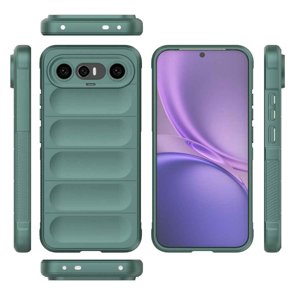 For vivo X300 FE 5G Phone Case Anti-Drop Soft TPU Rugged Back Cover - Green