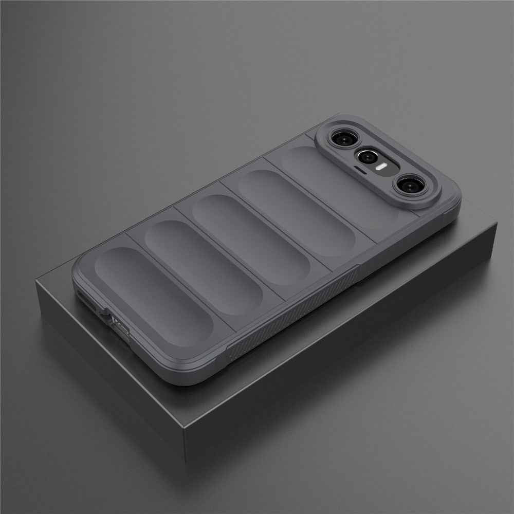 For vivo X300 FE 5G Phone Case Anti-Drop Soft TPU Rugged Back Cover - Dark Grey