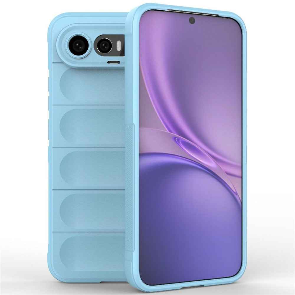 For vivo X300 FE 5G Phone Case Anti-Drop Soft TPU Rugged Back Cover - Baby Blue