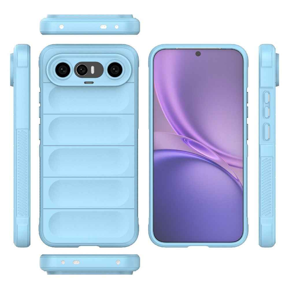 For vivo X300 FE 5G Phone Case Anti-Drop Soft TPU Rugged Back Cover - Baby Blue
