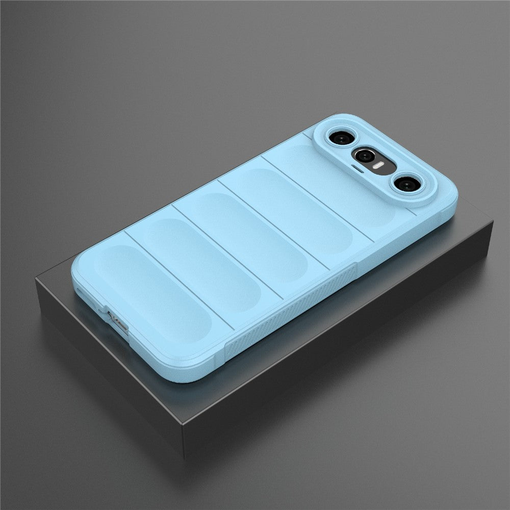 For vivo X300 FE 5G Phone Case Anti-Drop Soft TPU Rugged Back Cover - Baby Blue