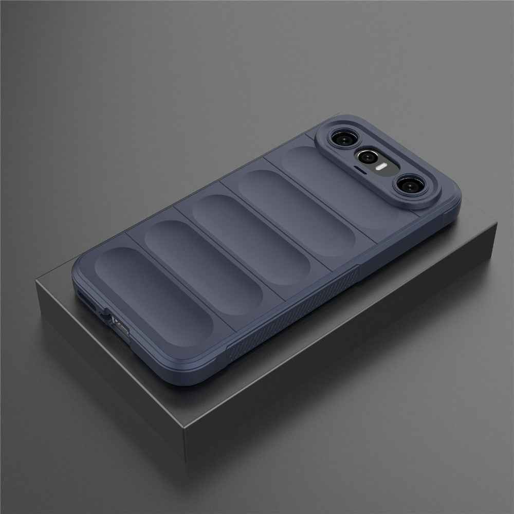 For vivo X300 FE 5G Phone Case Anti-Drop Soft TPU Rugged Back Cover - Dark Blue