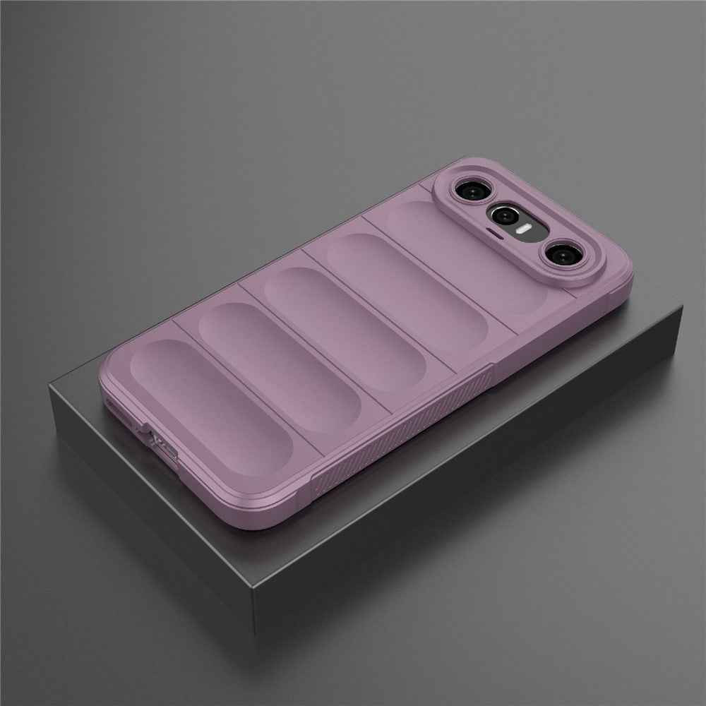 For vivo X300 FE 5G Phone Case Anti-Drop Soft TPU Rugged Back Cover - Light Purple