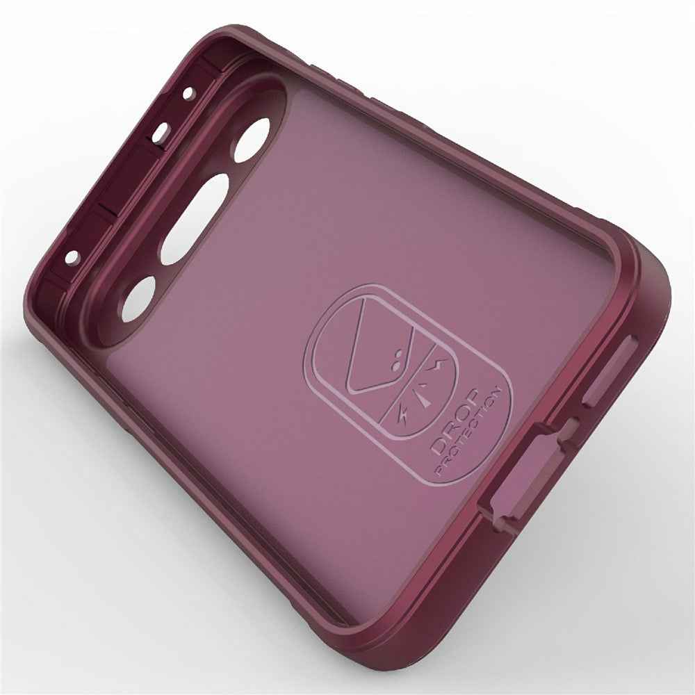 For vivo X300 FE 5G Phone Case Anti-Drop Soft TPU Rugged Back Cover - Wine Red