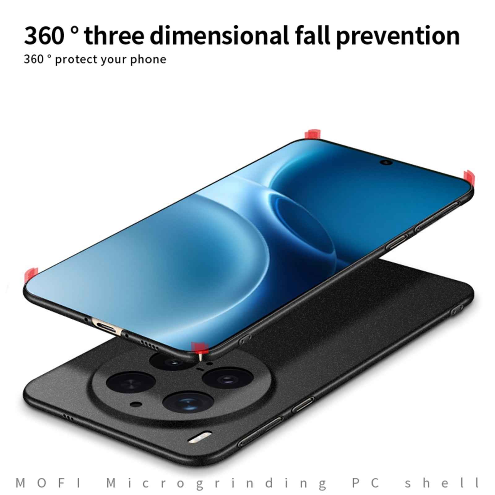MOFI for vivo X300 Pro 5G Shield Matte Series PC Case Slim Fit Phone Cover - Black