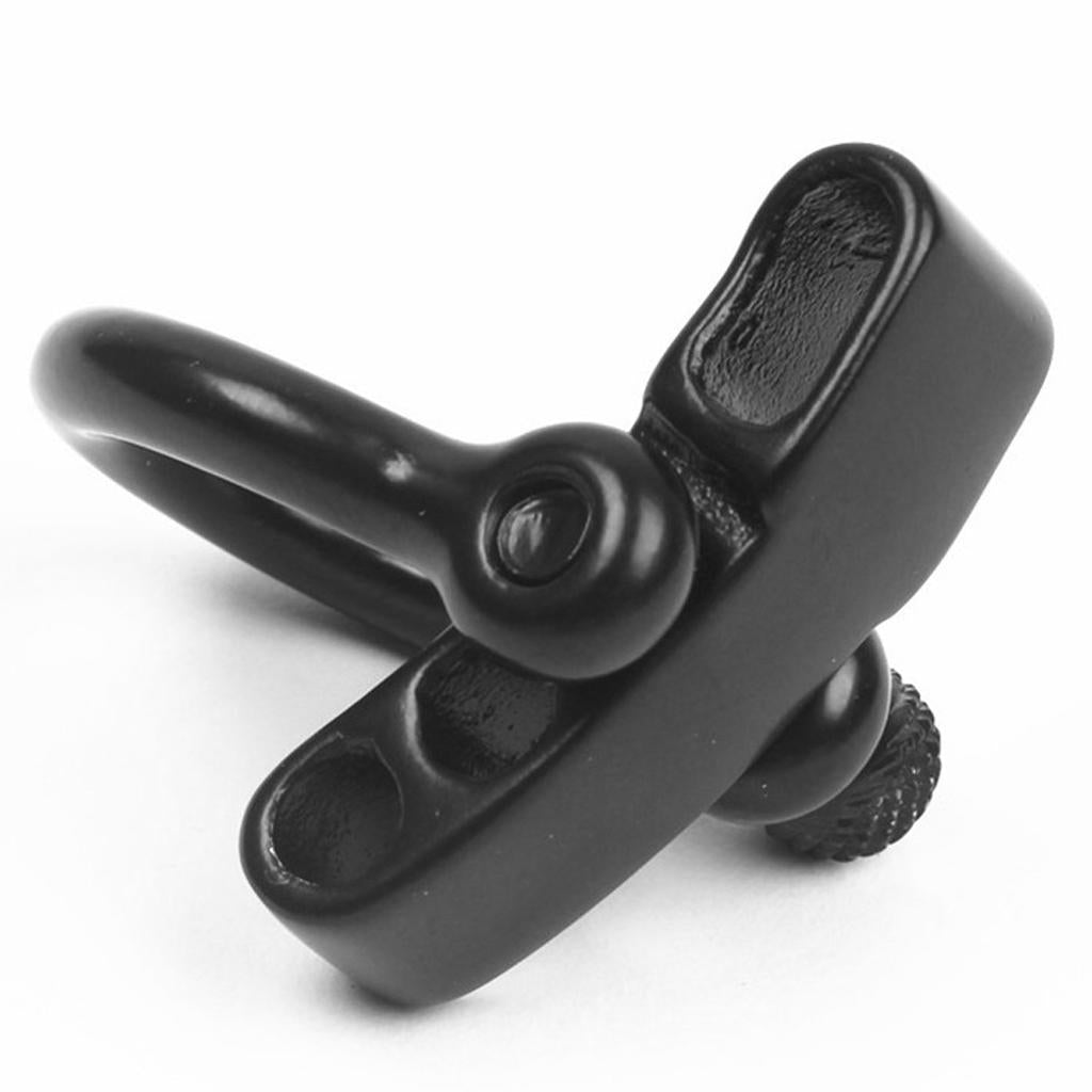 4xAdjustable Bow Shackle Stainless Steel for Paracord Survival Bracelet Black
