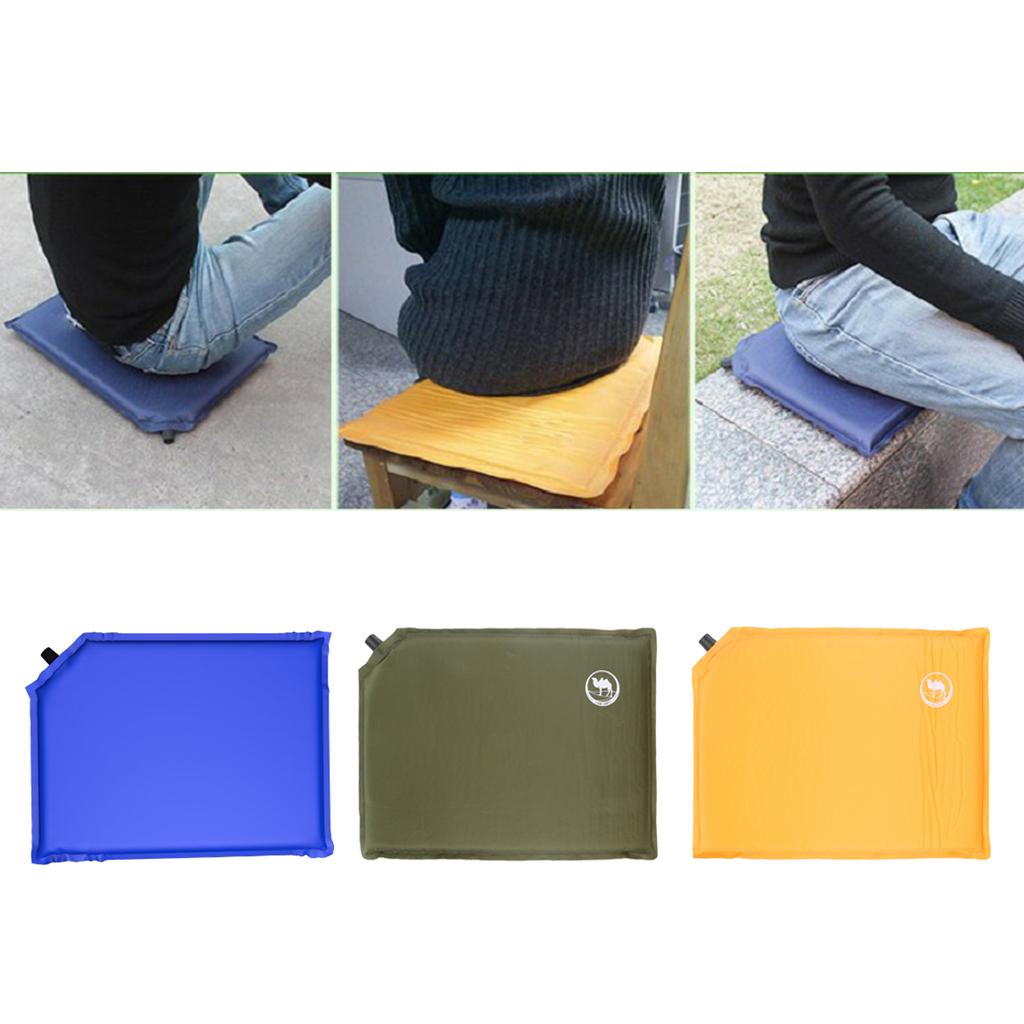2Pcs Self-Inflating Travel Camping Seat Cushion Garden Picnic Seat Pad Mat