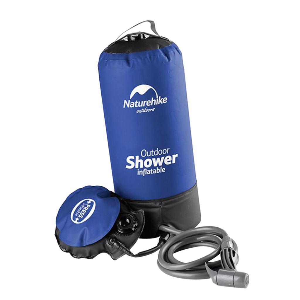 11L Foldable Shower Bag Outdoor Portable Water Bath Camping Hiking Travel