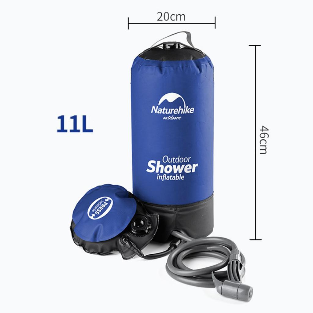 11L Foldable Shower Bag Outdoor Portable Water Bath Camping Hiking Travel