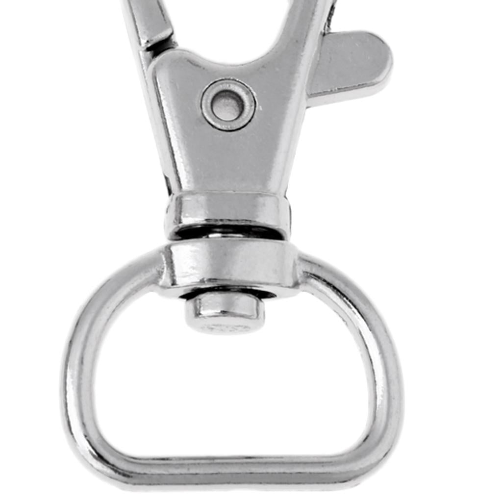 10Pcs Swivel Clasps Lanyard Snap Hook Lobster Claw Clasp Jewelry Findings 25mm