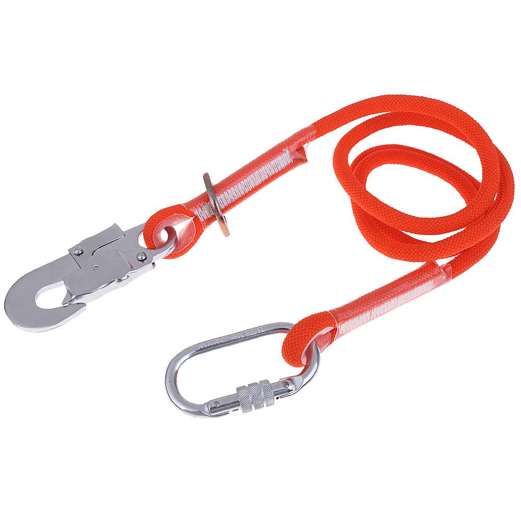 Rock Climbing Fall Protection Shock Absorb Lanyard Rope 5m M