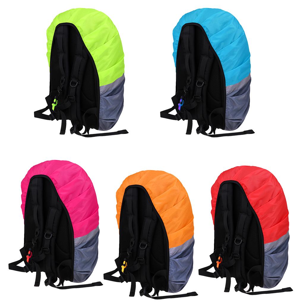 Waterproof Dust Rain Cover Travel Hiking Backpack Camping Rucksack Bag M Orange