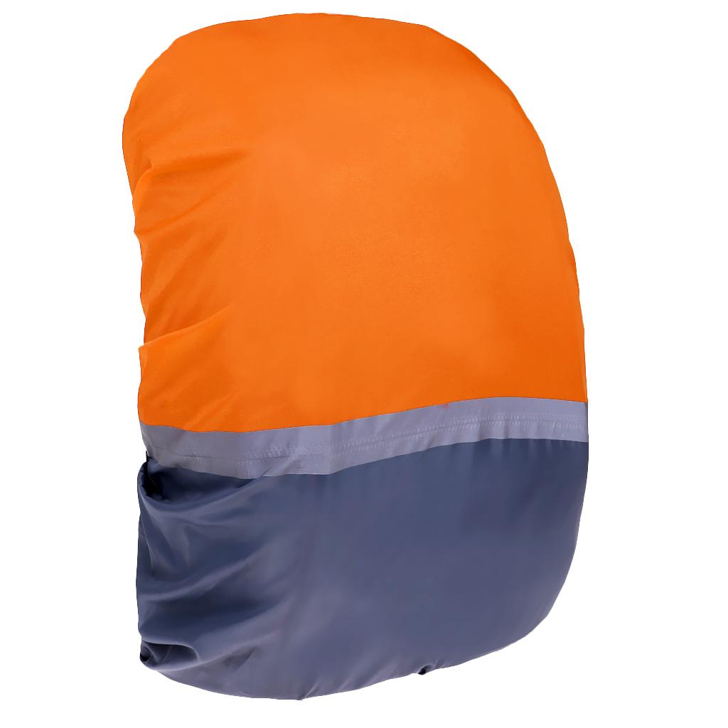 Waterproof Dust Rain Cover Travel Hiking Backpack Camping Rucksack Bag M Orange