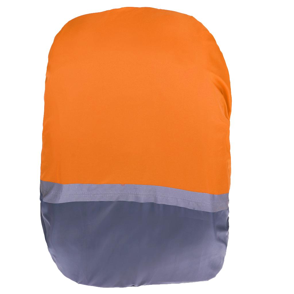 Waterproof Dust Rain Cover Travel Hiking Backpack Camping Rucksack Bag M Orange