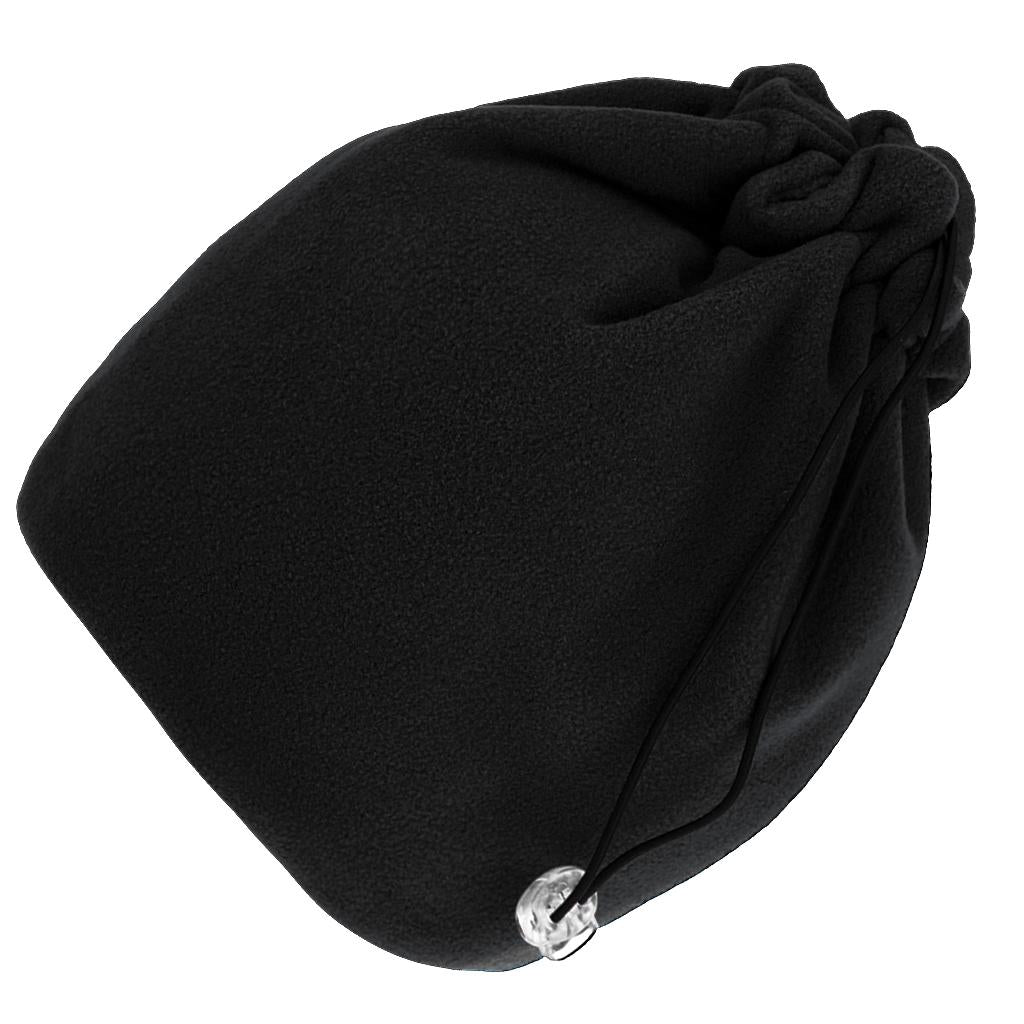 Tube Scarf Bandana Head Mask Cap Neck Gaiter Snood Headwear Beanie Black Inside Grey