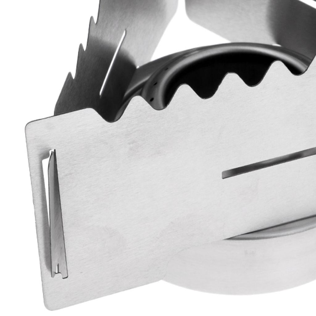 Triangular Foldable Stainless Steel Camping Hiking Cooking Alcohol Stove