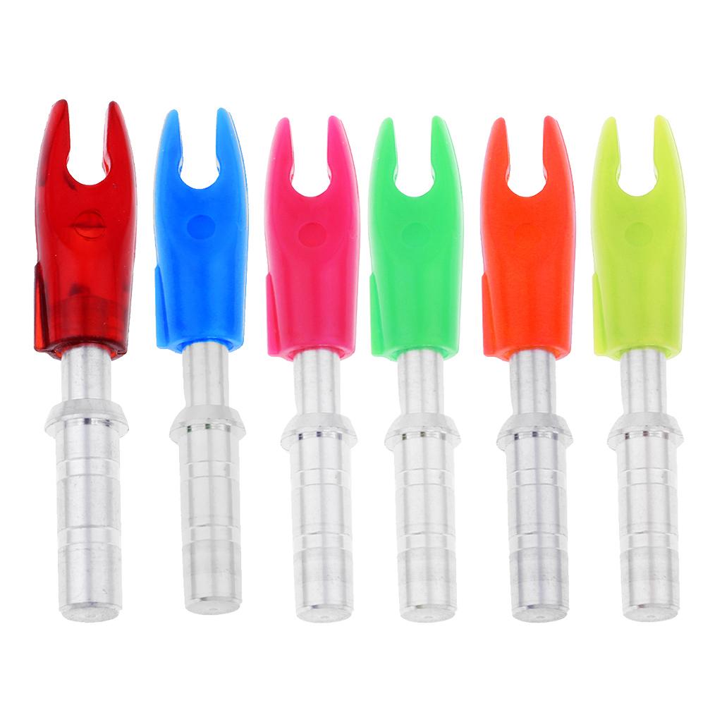 2x12 Pieces Plastic Archery Precision Nocks for ID 4.2mm Arrow Shaft Universal Blue