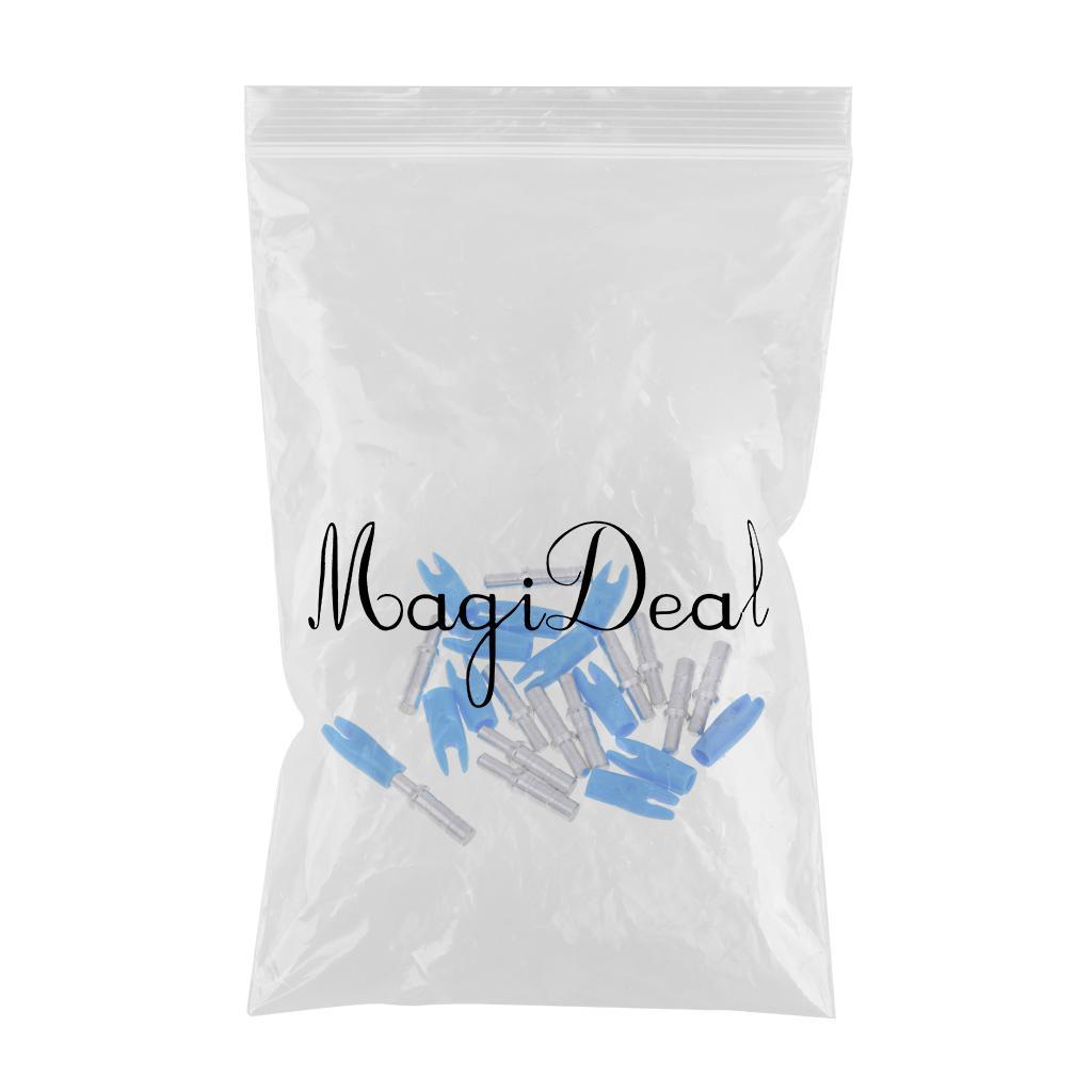 5x12 Pieces Plastic Archery Precision Nocks for ID 4.2mm Arrow Shaft Universal Blue