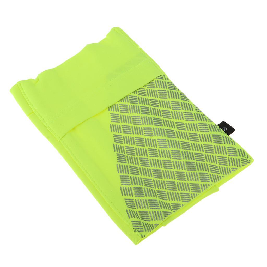 Reflective Running Sports Armband Phone Holder Arm Wrist Belt Bag Yellow S