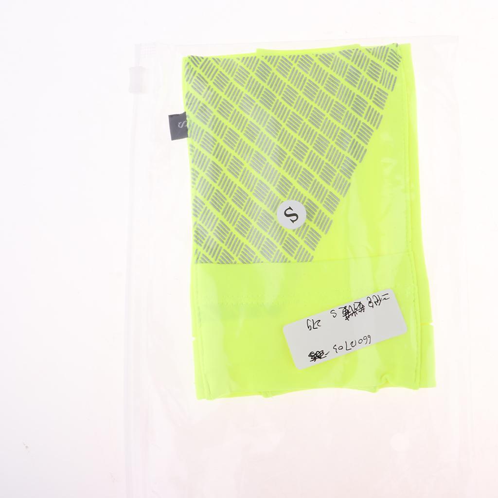 Reflective Running Sports Armband Phone Holder Arm Wrist Belt Bag Yellow S