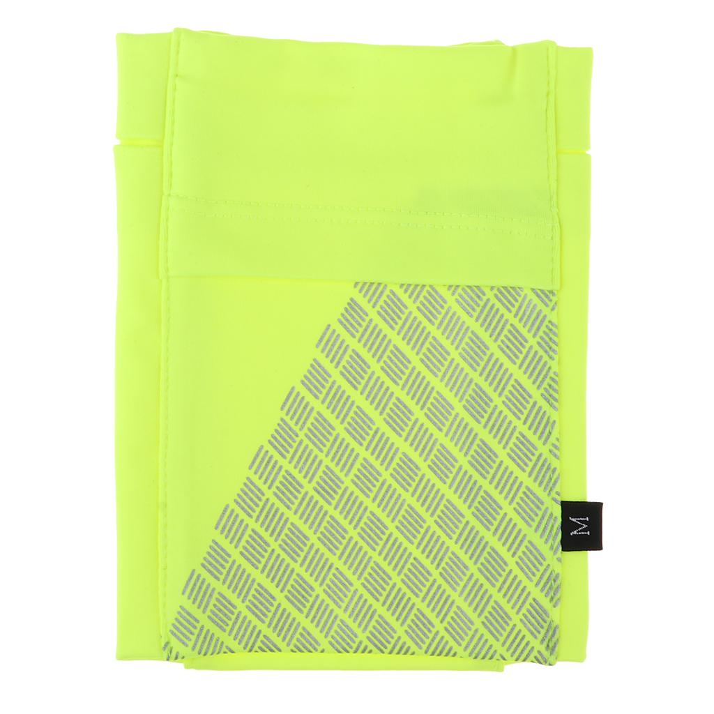 Reflective Running Sports Armband Phone Holder Arm Wrist Belt Bag Yellow M