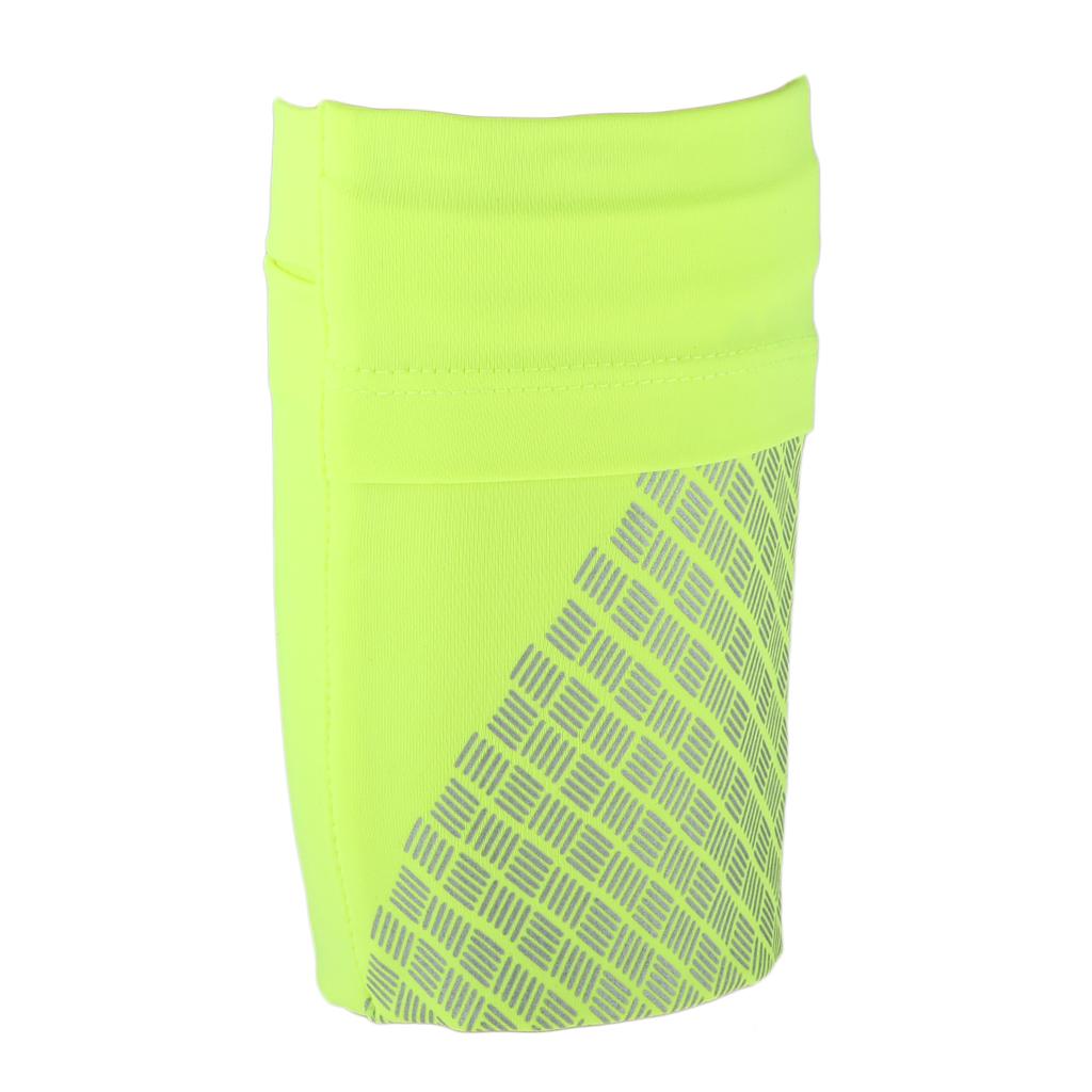Reflective Running Sports Armband Phone Holder Arm Wrist Belt Bag Yellow M