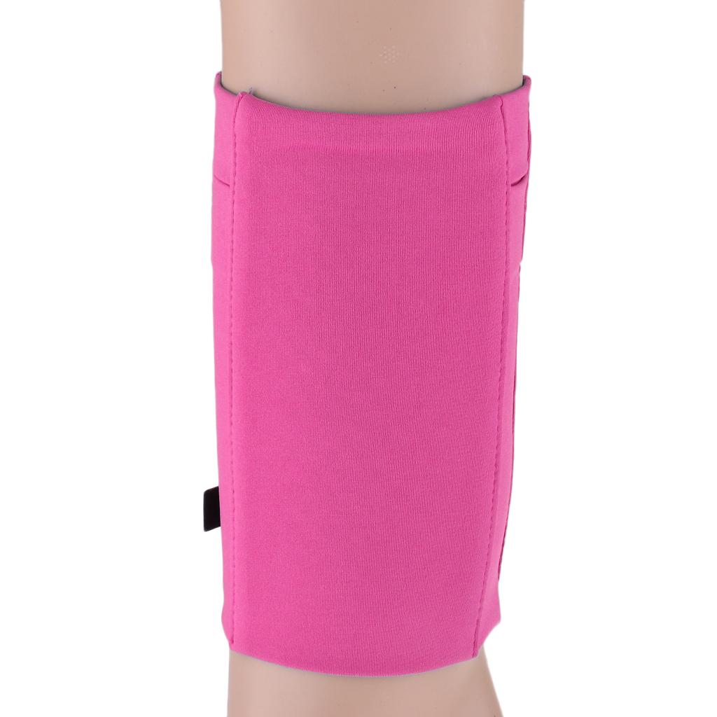 Reflective Running Sports Armband Phone Holder Arm Wrist Belt Bag Rose Red S