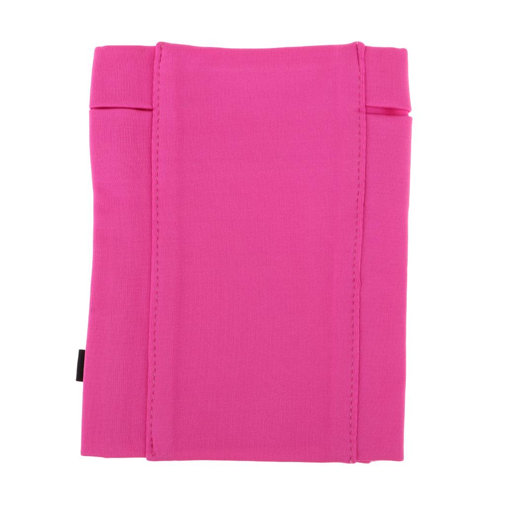 Reflective Running Sports Armband Phone Holder Arm Wrist Belt Bag Rose Red S